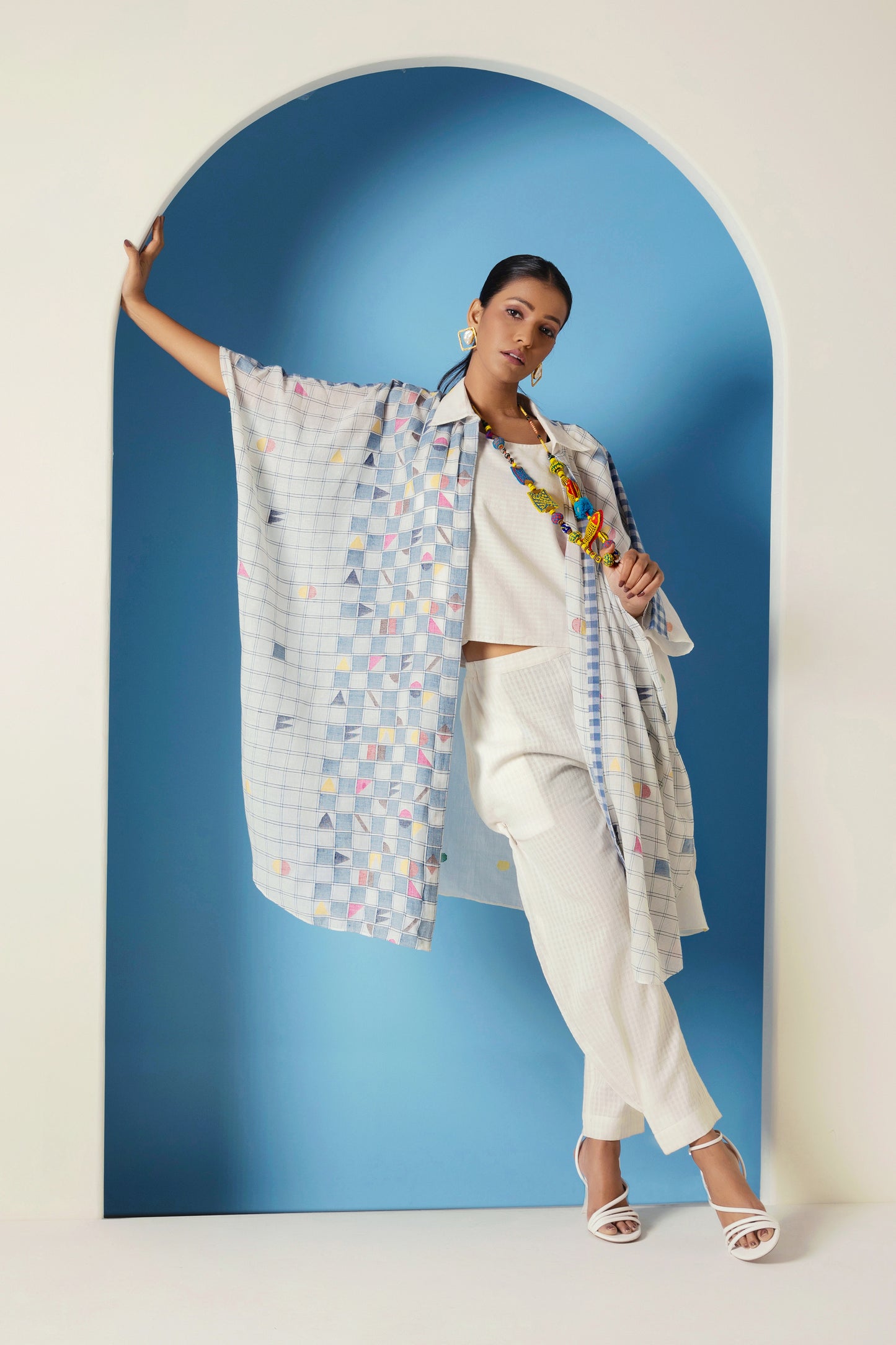 SQUARE SYMMETRY SHIRT CO-ORD SET