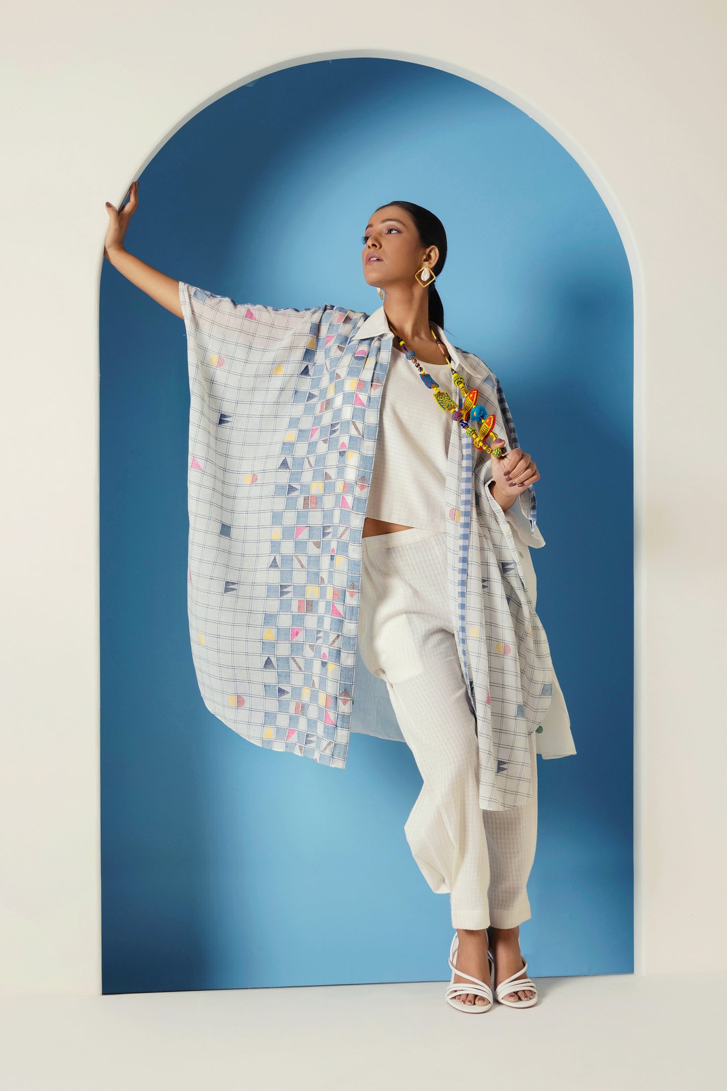 SQUARE SYMMETRY SHIRT CO-ORD SET