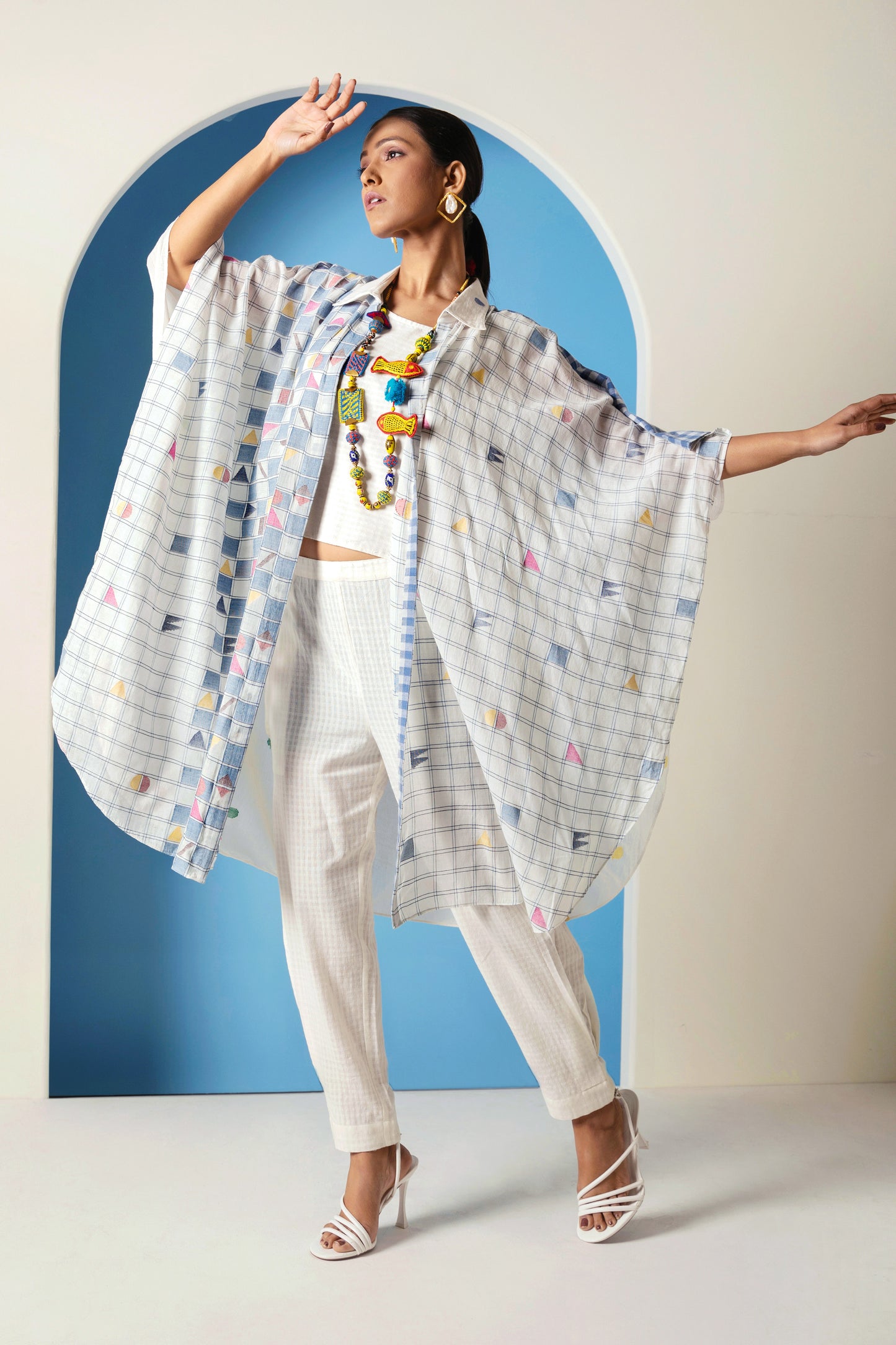 SQUARE SYMMETRY SHIRT CO-ORD SET