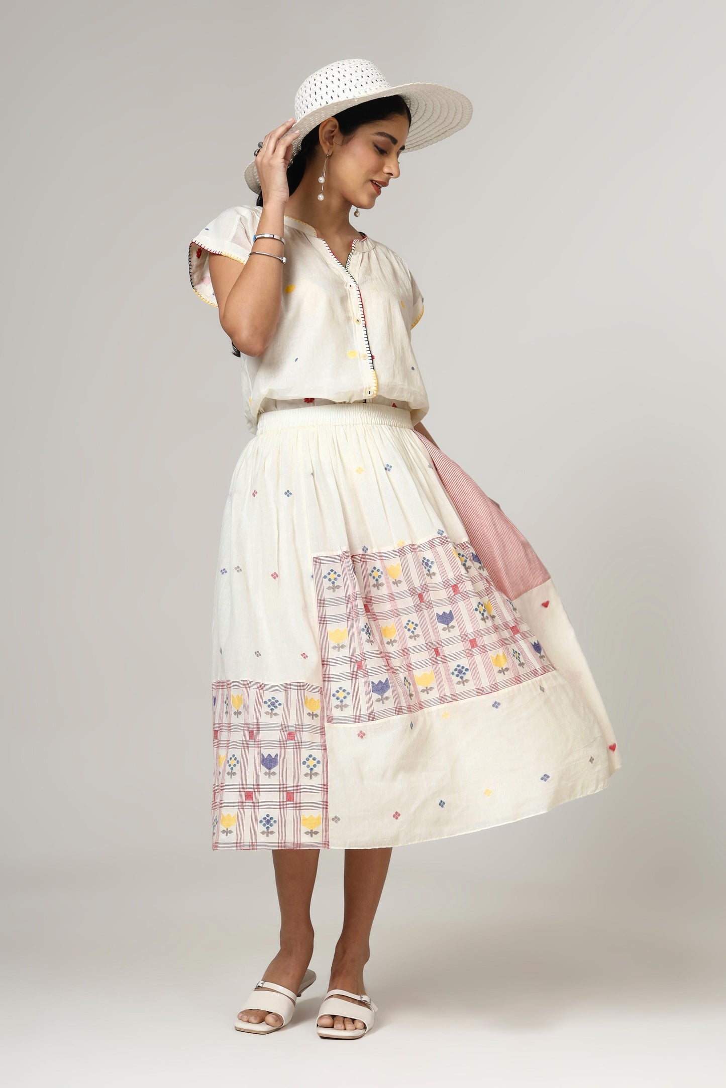 SWISS CHECK SKIRT