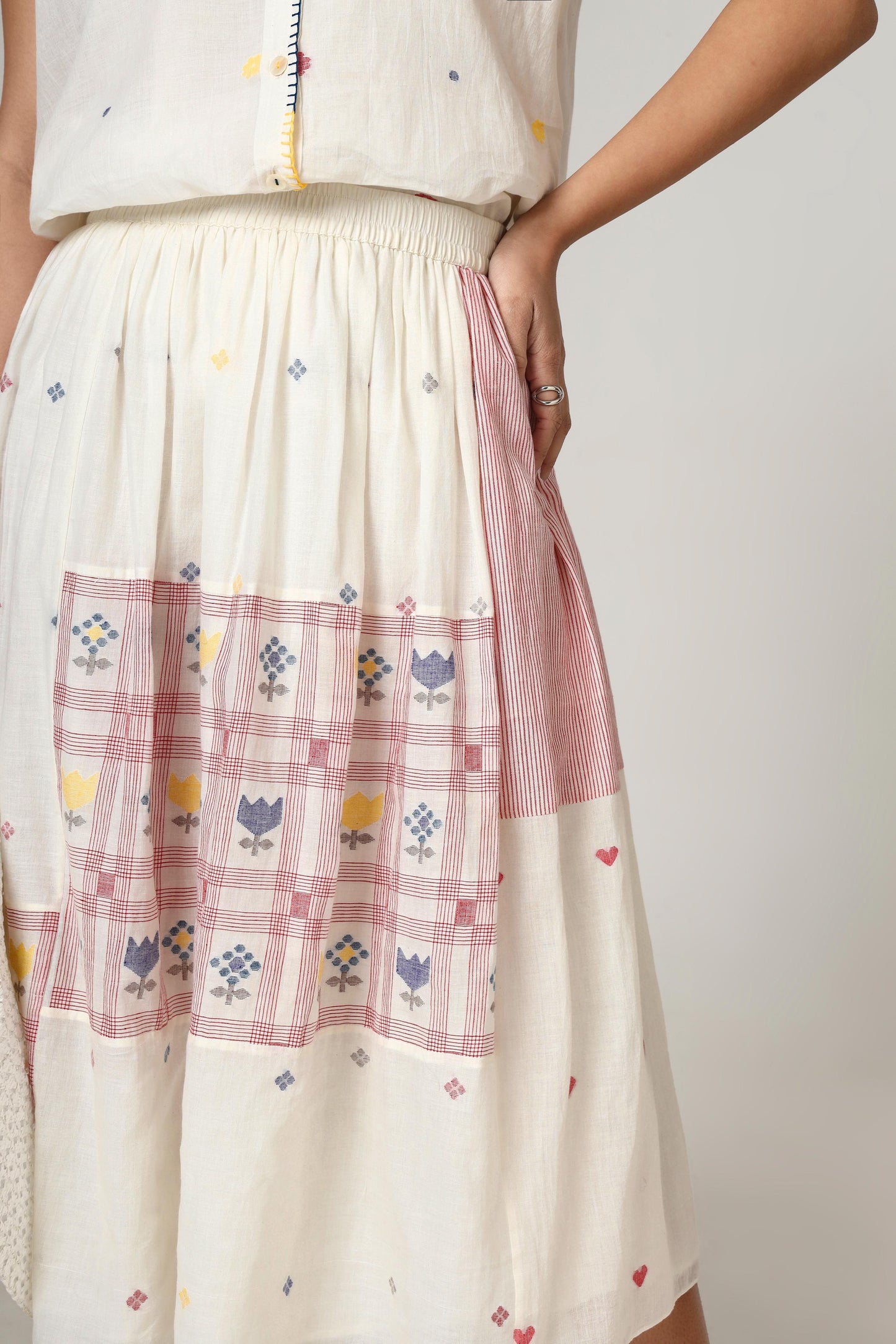 SWISS CHECK SKIRT
