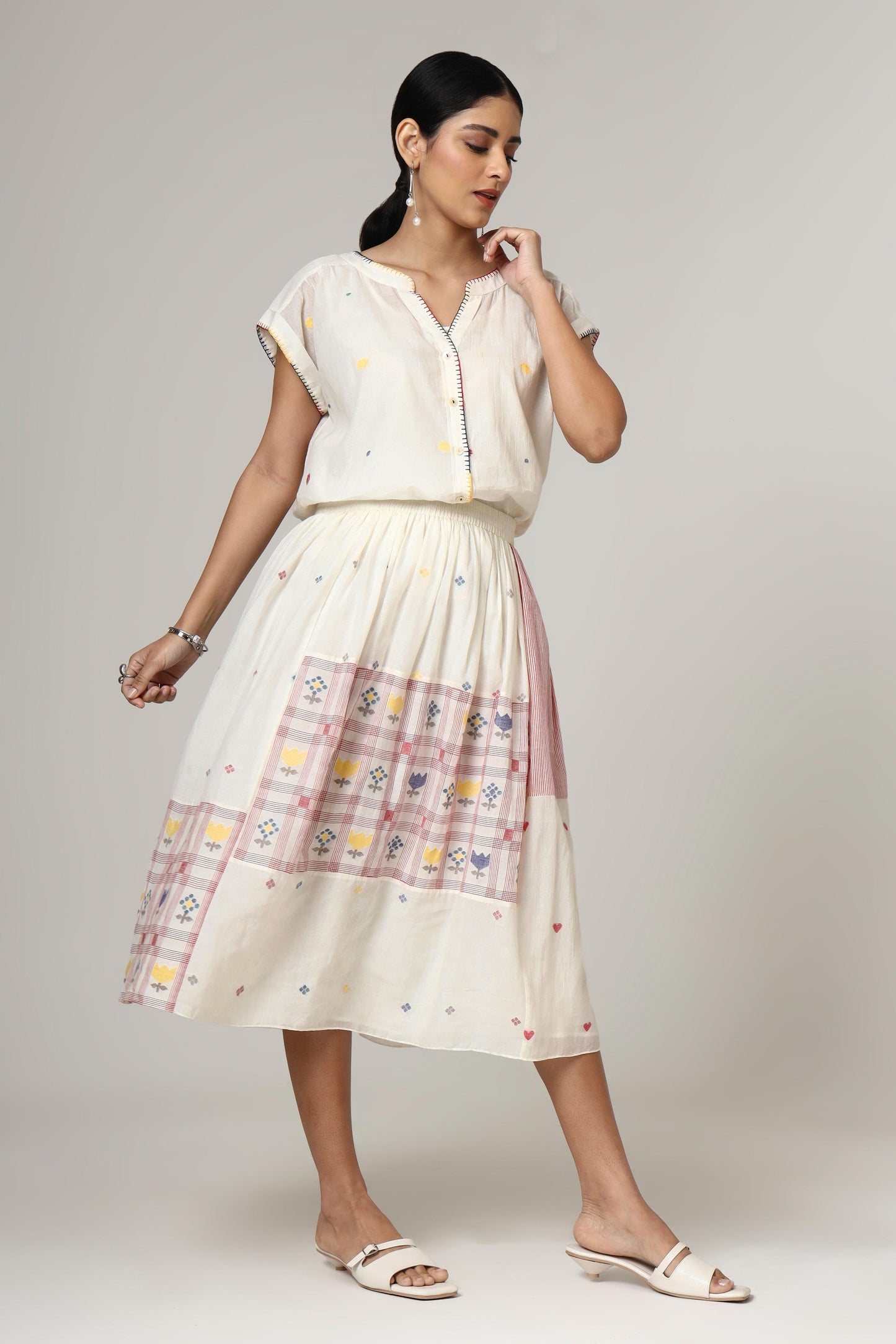 SWISS CHECK SKIRT