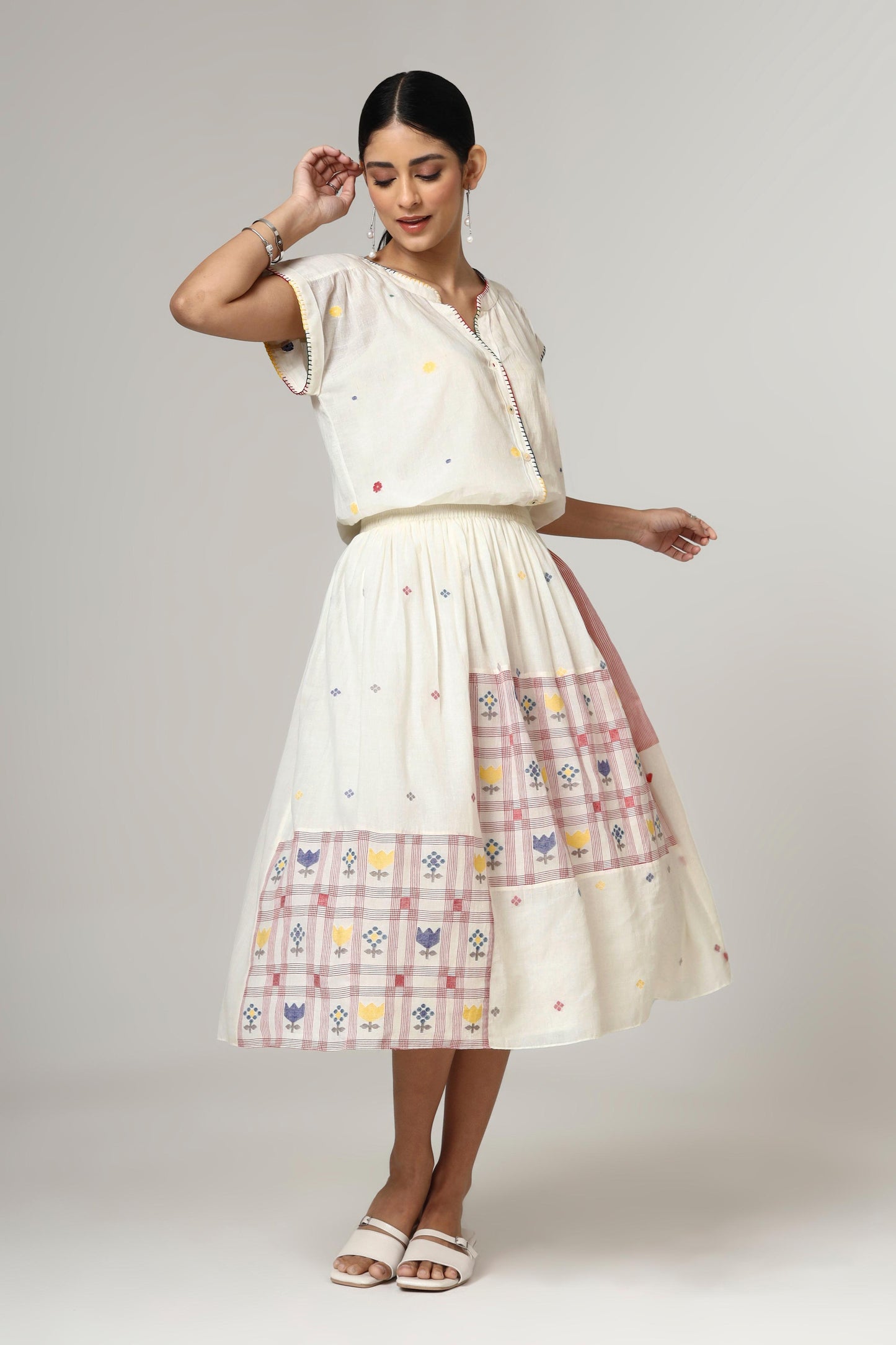 SWISS CHECK SKIRT