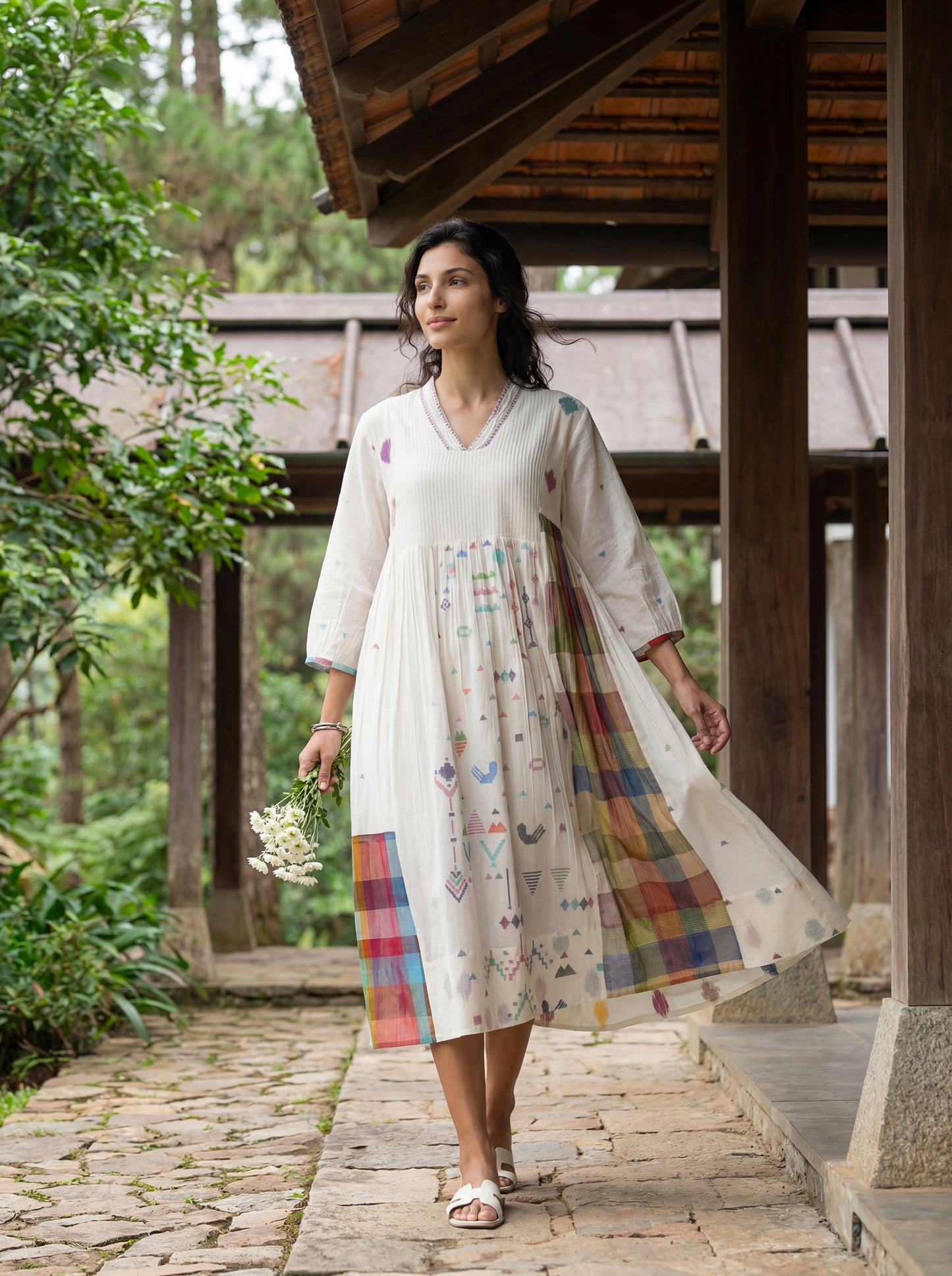 IVORY PETAL DRESS