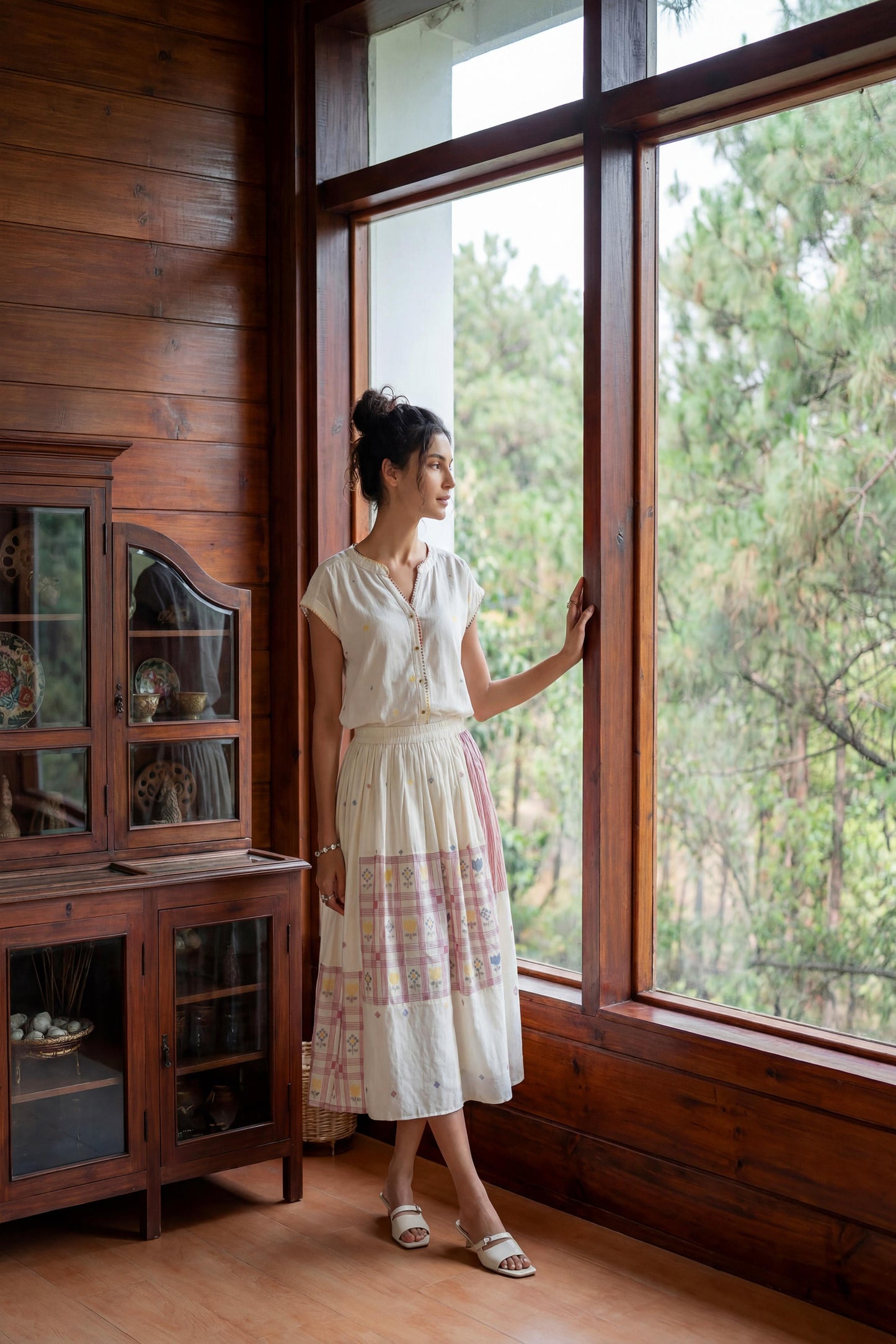 SWISS CHECK SKIRT